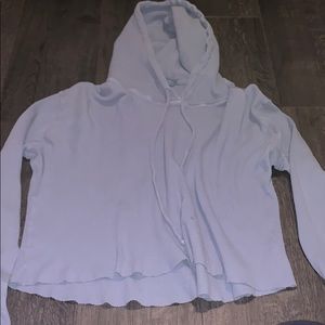 Blue Brandy Melville Waffle Sweater